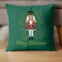 God jul Nutcracker Pillow Festive Classic