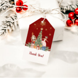 God jul Nutcracker Tack Presentetikett