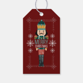 God jul Nutcracker To och from Gift Märkre Presentetikett