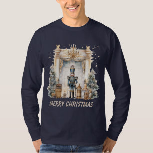 God jul nutcracker, vattenfärg t shirt