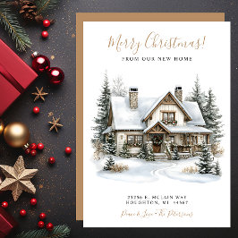 God jul Ny Flytta i hemmet Meddelande