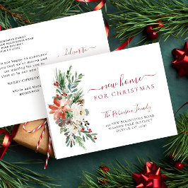 God jul nya flytta för helgdag i hemmet meddelande vykort