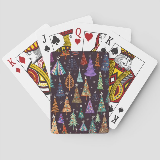 God jul, nyår Mönster Casinokort (Baksidan)