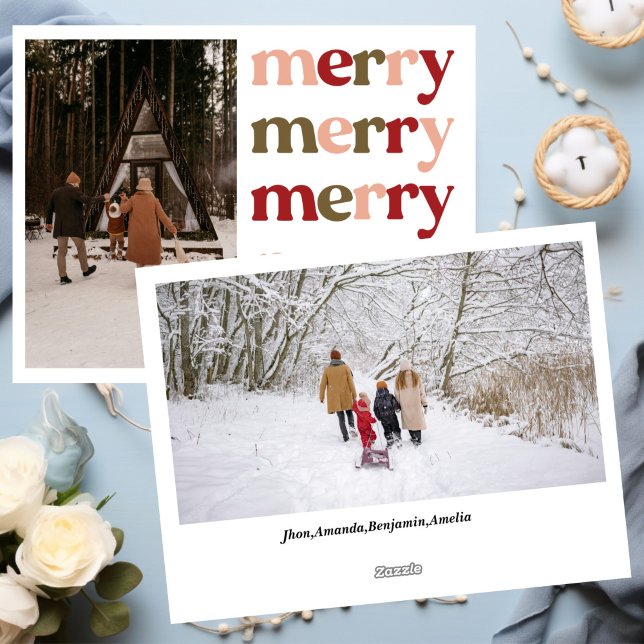 God Jul Nyår Söt Färgglad Högtid Julkort (Skapare uppladdad)