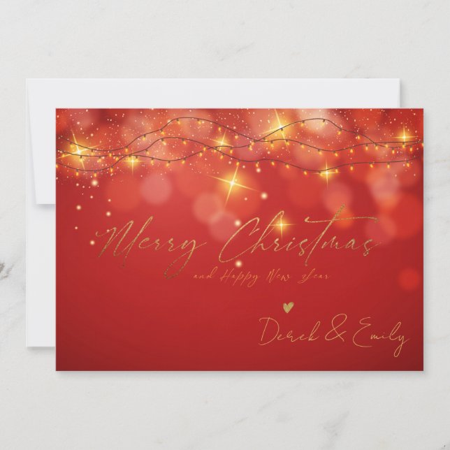 God jul nyår Sparkly Helgdag (Framsida)