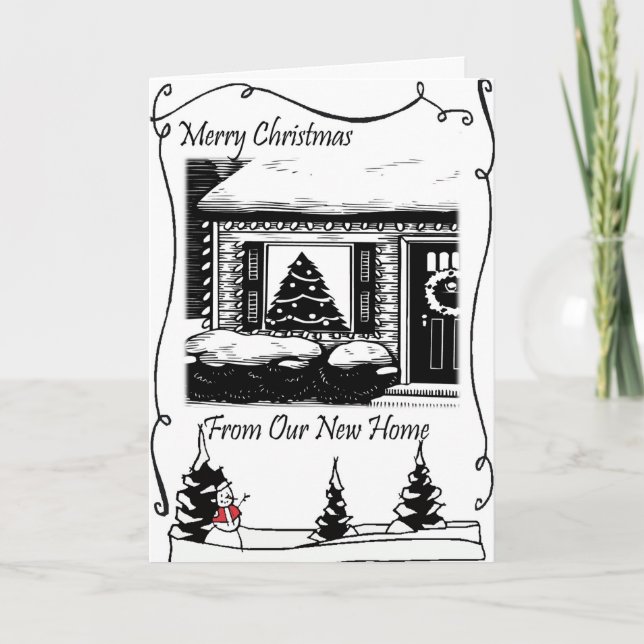 God jul Nyare adress Helgkort (Framsida)