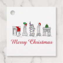 God jul NYC Byggnad Landmarks Helgdag
