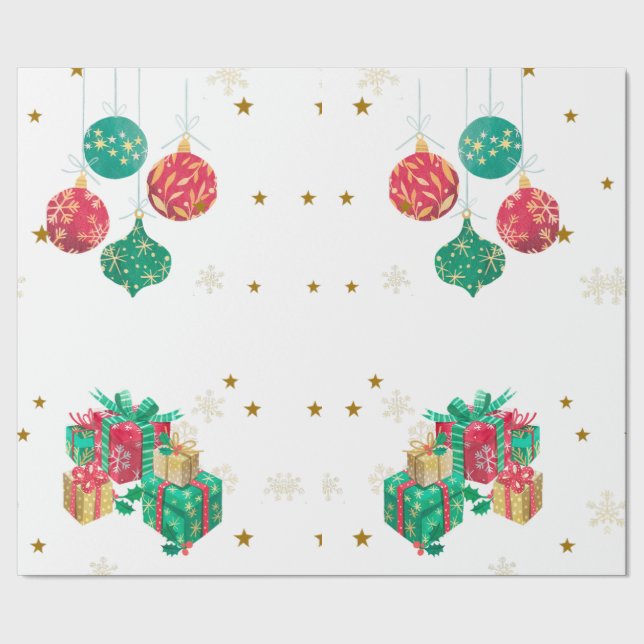 God jul - nytt år Hälsning Presentpapper (Seam)