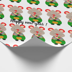 God jul, nytt år, jul, glädje, råtta presentpapper