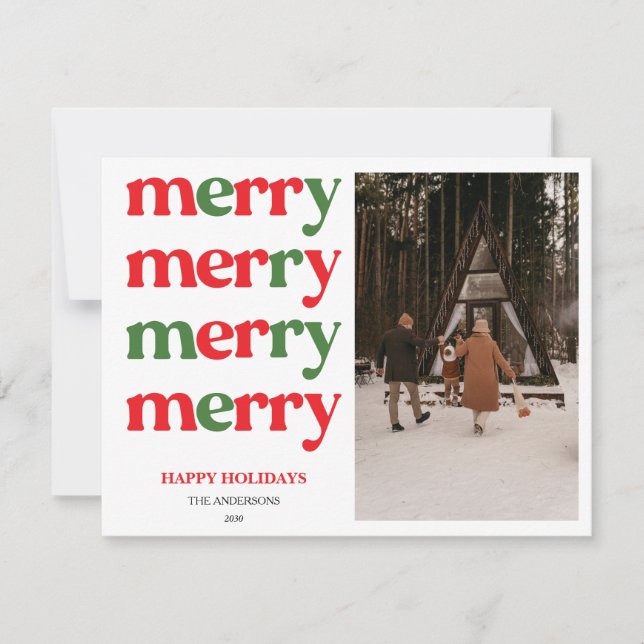 God Jul Nytt År Sött Färgglatt Högtid Julkort (Framsida)