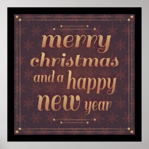 GOD JUL OCH A GOTT NYTT ÅR POSTER