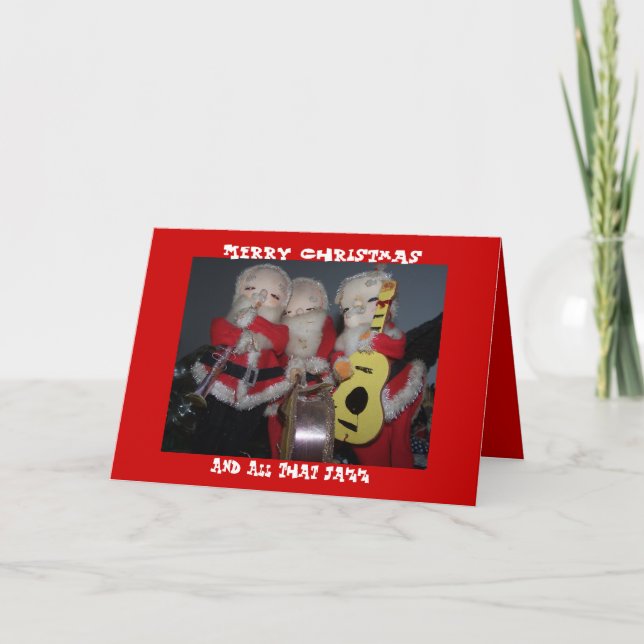 God jul och all den Jazz Helgkort (Framsida)