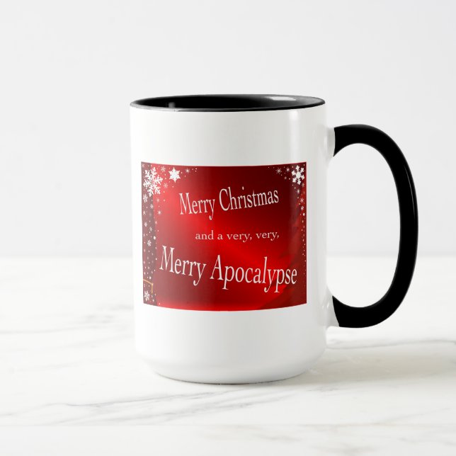 "God jul- och apokalyps" Mug. Mugg (Höger)