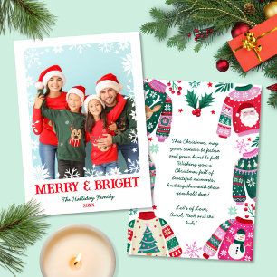 God jul och Bright Snöflingor 1 Fotojul Julkort