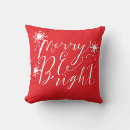God jul och Bright Typography jul Kudde