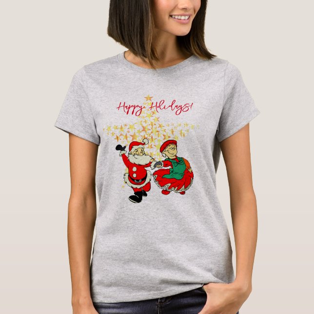 God jul och Claus T Shirt (Framsida)