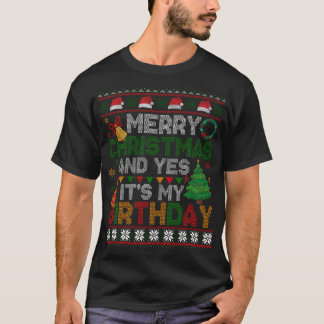 God jul och det är min födelsedag, Ugly Julafton T Shirt
