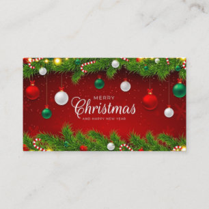 God jul och Elf Affärskort Design Visitkort