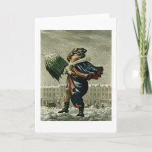 God jul och en gott nytt år i London, Helgkort