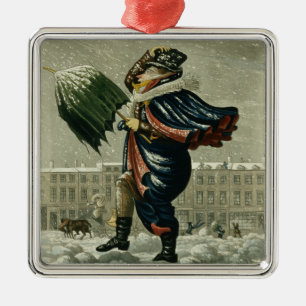 God jul och en gott nytt år i London, Julgransprydnad Metall