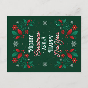God jul och en gott nytt årvykort helg vykort