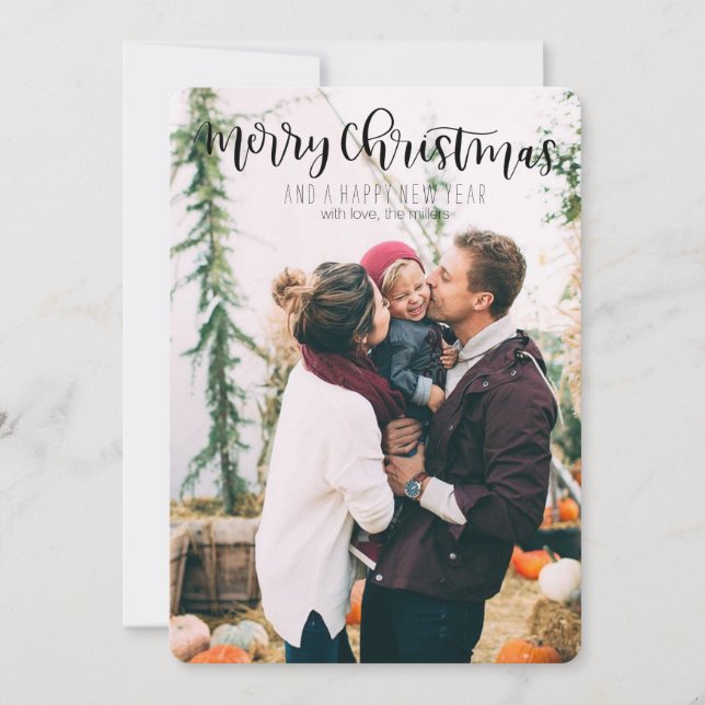 God jul och ett gott nytt årkort julkort (Framsida)