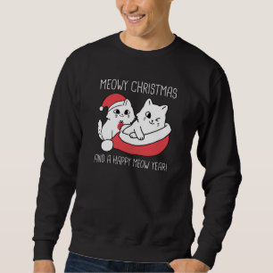 God Jul Och Ett Gott Nytt Kattrår Lång Ärmad Tröja
