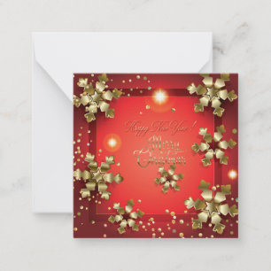 God jul och Gott nytt år! 2025 JULAFTON Anteckningskort