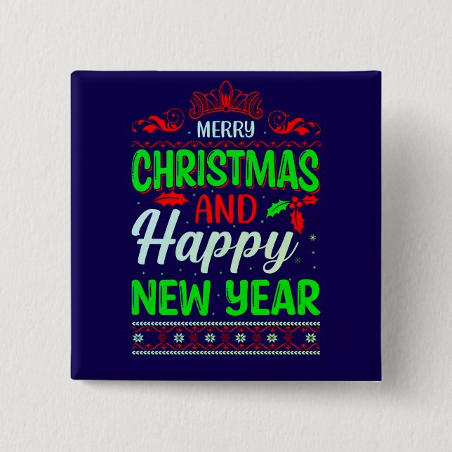 God jul och Gott nytt år-61064 Knapp (Framsida)
