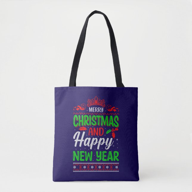 God jul och Gott nytt år-61064 Tygkasse (Framsida)