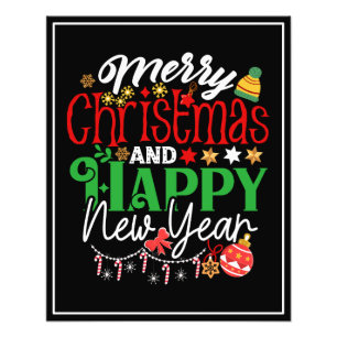 God Jul Och Gott Nytt År-67342 Fototryck