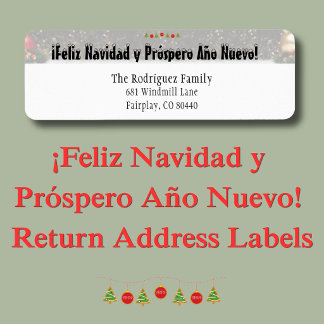 ¡God Jul och Gott Nytt År! Adress Returadress Etikett