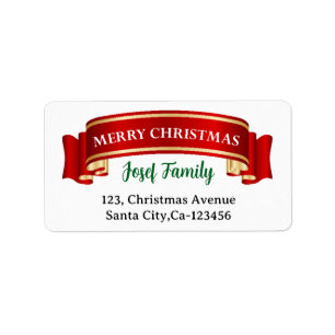 God jul och Gott nytt år! Adressetikett