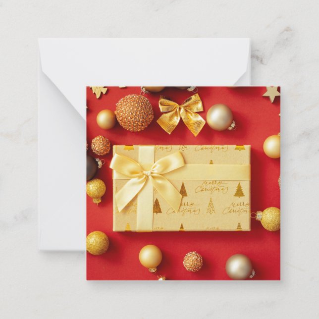 God jul och Gott nytt år Anteckningskort (Framsida)