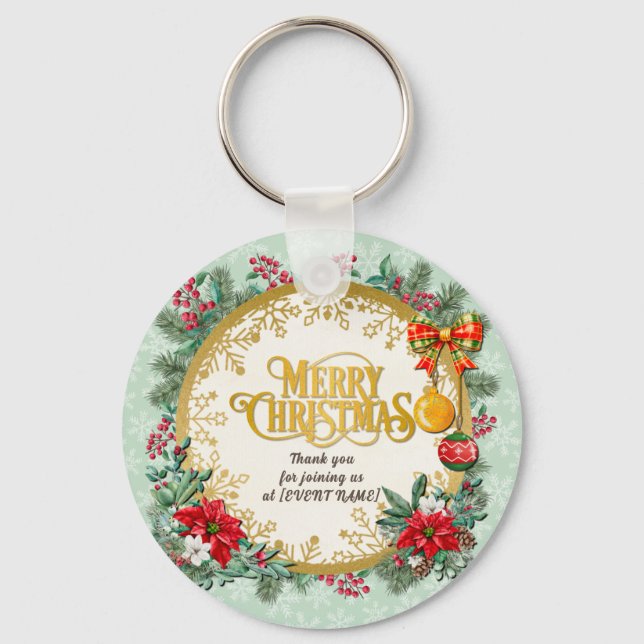 God Jul och Gott Nytt År av kärlek Nyckelring (Framsida)