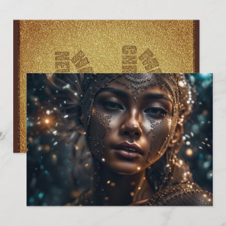 God jul och Gott nytt år Beauty GC Julkort