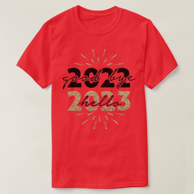 God jul och Gott nytt år Bra Hej då 2022 T Shirt (Design framsida)