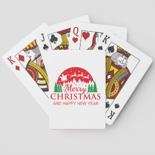 God jul och Gott nytt år Casinokort