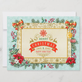 God jul och Gott nytt år efter Kärlek Inbjudningar