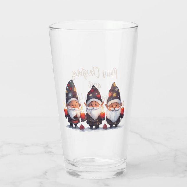 God jul och Gott nytt år Glaskopp (Baksida)