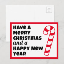 God Jul och Gott Nytt År Godisstav