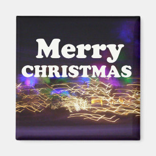 God jul och Gott nytt år Hälsning Magnet