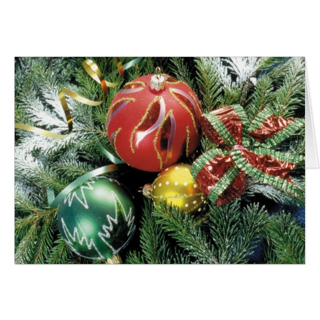 God jul och gott nytt år hälsningskort (Framsidan Horizontal)