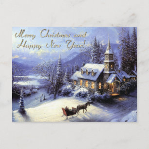 god jul och gott nytt år helg vykort