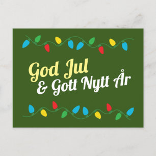 God Jul och Gott Nytt År  Helg Vykort