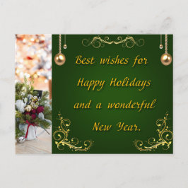 God jul och Gott nytt år Helg Vykort