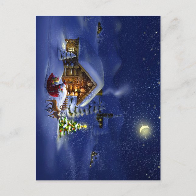 God jul och gott nytt år! helg vykort (Framsida)