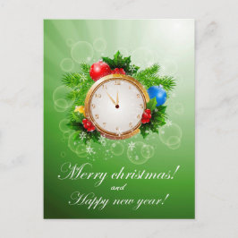 God jul och Gott nytt år Helg Vykort