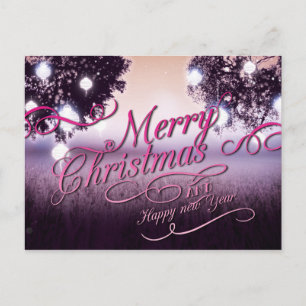 God jul och Gott nytt år Helg Vykort