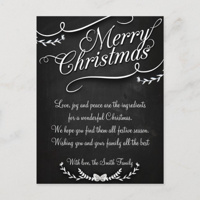 God jul och Gott nytt år Helg Vykort (Framsida)